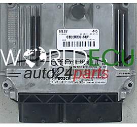 ECU ENGINE CONTROLLER AUDI A4 S4 2.0 TDI BOSCH 0 281 017 392, 0281017392, 03L 906 018 JR, 03L906018JR