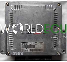 CALCULATEUR MOTEUR PEUGEOT 406 2.0 HDI BOSCH 0281010590, 0 281 010 590, 9643527480, 96 435 274 80, EDC15C2 65