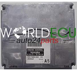 ECU ENGINE CONTROLLER TOYOTA AVENSIS 89661-05A50, 8966105A50, MB175800-8301, MB1758008301