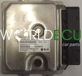CENTRALINA MOTORE FIAT PUNTO 1.3 JTDM MAGNETI MARELLI MJD 8F3.G2, MJD8F3G2, FPT 55250618, BC.0109406.B, BC0109406B