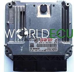 MOTORSTEUERGERÄT ECU STEUERGERAT SKODA OCTAVIA 1.8 TSI 3T0907115F, 3T0 907 115 F, 1Z0907115F, 1Z0 907 115 F, BOSCH 0261S05743, 0 261 S05 743, BENZIN MED 17.5 CDAB