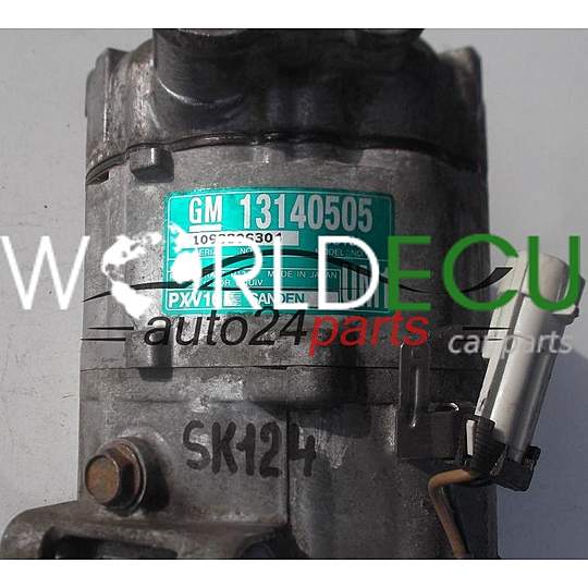 Compressore aria condizionata A/C climatizzatore OPEL VECTRA C SIGNUM SANDEN PXV16, GM 13140505 UM1, 8618