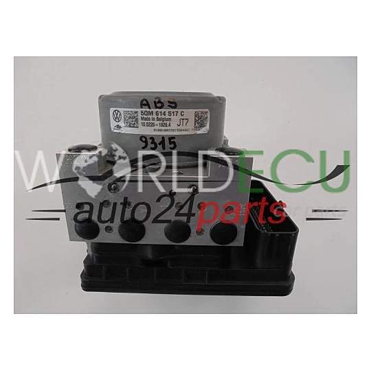 POMPE HYDRAULIQUE ET CALCULATEUR d'ABS VOLKSWAGEN 5QM614517C 10091743043