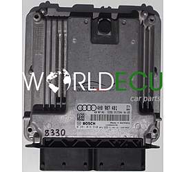 ECU ENGINE CONTROLLER AUDI A8 3.0 TDI, BOSCH 0 281 016 910, BOSCH 0281016910, 4H0 907 401, 4H0907401, 4G0907401