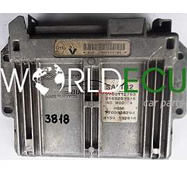 CALCULATEUR MOTEUR RENAULT CLIO 1.2 21652510-9 7700112791 7700112763 HOM7700868294, HOM 7700868294