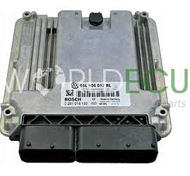 CENTRALINA MOTORE VW VOLKSWAGEN 03L906012BL, 03L 906 012 BL BOSCH 0281018183, 0 281 018 183 EDC17C54-3.39 A0009002101, A 000 900 21 01