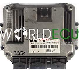 CALCULATEUR MOTEUR RENAULT MEGANE SCENIC 1.9 DCI BOSCH 0281011776, 0 281 011 776, 8200391966, 8200386508, 1039S04039