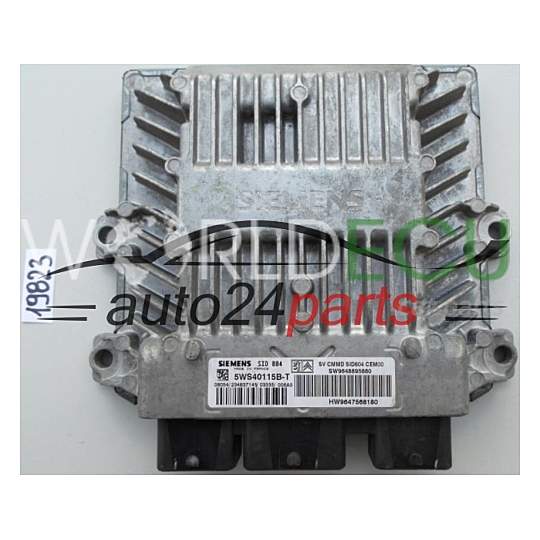 Centralita de motor UCE CITROEN C2 1.4 HDI 5WS40115B-T 5WS40115BT HW 9647568180 SW 9648895880 SID804