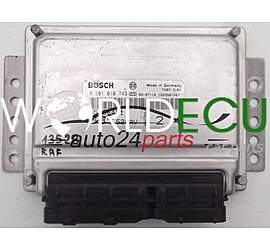 CENTRALINA MOTORE FIAT LANCIA LYBRA BOSCH 0 281 010 743, 0281010743, 55186491, 73501145