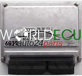 MOTORSTEUERGERÄT ECU STEUERGERÄT AUDI A4 A6 2.4 BOSCH 0 261 206 122, 0261206122, 3B0 907 552 J, 3B0907552J, 26SA5614, BENZIN 0001