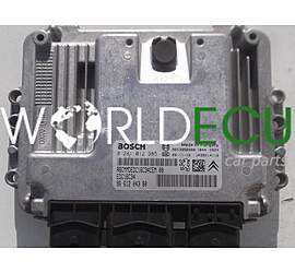 ECU ENGINE CONTROLLER CITROEN PEUGEOT 1.6 HDI BOSCH 0 281 012 985, 0281012985, 96 612 043 80, 9661204380, 9653958980, EDC16C34