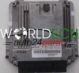 CALCULATEUR MOTEUR RENAULT TRAFIC OPEL VIVARO 2.0 CDTI BOSCH 0 281 014 208, 0281014208, 8200666516, 8200752059