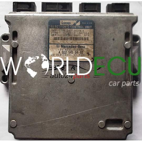 ECU ENGINE CONTROLLER MERCEDES W202 C220 DIESEL A0225455432, 0225455432, A 022 545 54 32 R04010023A, R 04010023 A