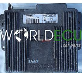 CALCULATEUR MOTEUR RENAULT ESPACE 2.0 SIEMENS S103750011C, S103750011 C, 103750011, HOM7700874129, 7700874129, 7700108598