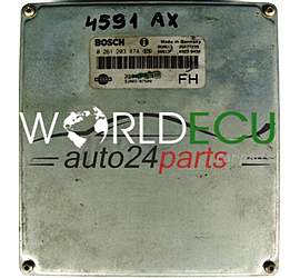 ECU ENGINE CONTROLLER NISSAN PRIMERA 2.0 BOSCH 0261203874, 0 261 203 874, 3J46587500, 3J465-87500, 237103J465, 23710-3J465 FH
