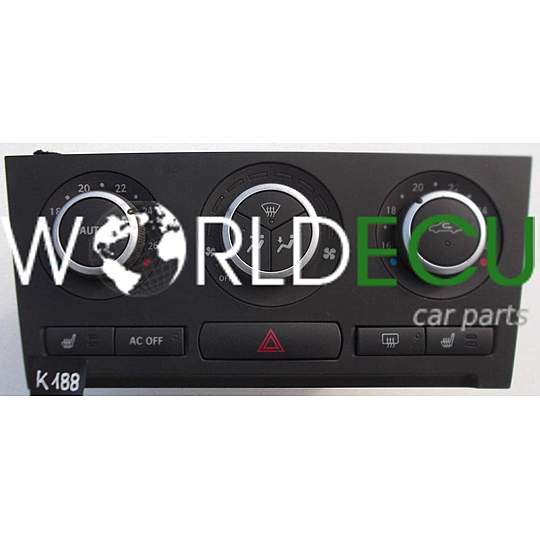 HEATING AND AIR CONDITIONING CONTROL PANEL SWITCH CLIMATRONIC SAAB 9-3 12772892 BA / 12772892BA / ACC407-C-SEAT / ACC407CSEAT