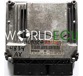 ECU ENGINE CONTROLLER MERCEDES W211 E270 2.7 CDI BOSCH 0281011346, 0 281 011 346, A6471531379, 6471531379, A 647 153 13 79