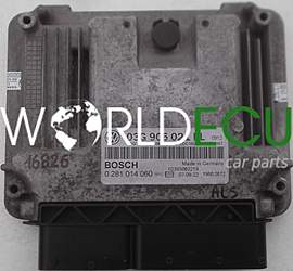 CENTRALINA MOTORE AUDI VW SEAT 1.9 TDI BOSCH 0 281 014 060, 0281014060, 03G 906 021 PL, 03G906021PL, 03G 906 021 AN, 03G906021AN