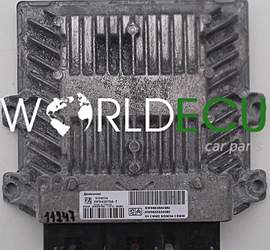 ECU CENTRALITA DE MOTOR PEUGEOT 307 2.0 HDI 5WS40578A-T, 5WS40578AT, SW9663884580, 9663884580, HW9655534080, 9655534080