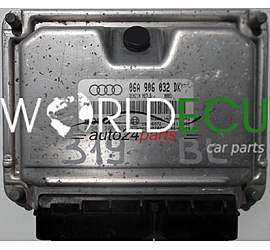 ECU ENGINE CONTROLLER AUDI A3 1.8T 06A906032DK, 06A 906 032 DK, BOSCH 0261206863, 0 261 206 863, BENZIN ME7.5 0001 26SA6972