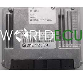 CENTRALINA MOTORE BMW E46 318 2.0 BOSCH 0 261 209 005, 0261209005, DME 7 512 354, DME7512354, 7512354