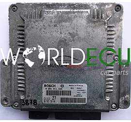 CALCULATEUR MOTEUR PEUGEOT 206 2.0 HDI BOSCH 0281011525, 0 281 011 525, 9658373080, 96 583 730 80, 9640938680 EDC15C2 27 1039S09057