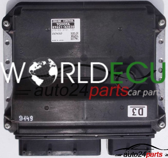 Calculateur Moteur TOYOTA 89661-0Z750 MB275500-3471 - Occasion à Reprogrammer Par Un Professionnel