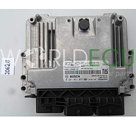 Engine control unit - ECU controllers FORD FIESTA 1.5 TDCI BOSCH 0 281 031 055, 0281031055, FoMoCo DA6A-12A650-MA, DA6A12A650MA, DZL7S