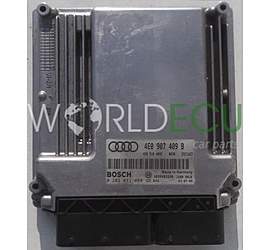 Engine control unit - ECU controllers AUDI A8 4.0 TDI BOSCH 0 281 011 099, 0281011099, 4E0 907 409 B, 4E0907409B, 4E0910409C, EDC16CP