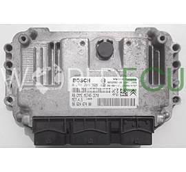 ECU ENGINE CONTROLLER CITROEN PEUGEOT 1.6 BOSCH 0 261 208 908, 0261208908, 96 624 674 80, 9662467480, ME7.4.5