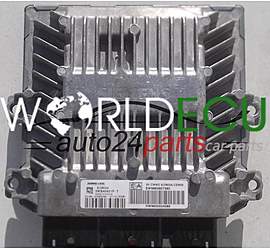 CENTRALINA MOTORE CITROEN PEUGEOT 1.6 HDI SIEMENS VDO 5WS40421F-T, 5WS40421FT, SW9663607580, HW9655534080, SID803A