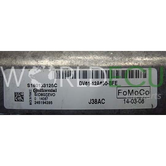 Motorsteuergerät ECU Steuergerät FORD S180133128C, DV61-12A650-BFE, DV6112A650BFE, SID87EVO