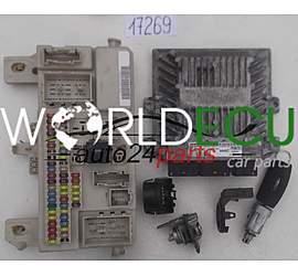 ECU ENGINE CONTROLLER FORD FIESTA C-MAX SIEMENS 5WS40166E-T, 5WS40166ET FoMoCo 4M51-12A650-ZC, 4M5112A650ZC, 9AHC