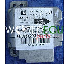 Centralina airbag OPEL ASTRA G ZAFIRA A 09174004 UU, 09 174 004 UU, 9194172, 6237088, 62 37 088, SIEMENS 1923594 5WK42876 , 5WK4 2876