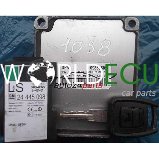 MOTORSTEUERGERÄT ECU STEUERGERAT OPEL ASTRA G CORSA C ZAFIRA A DELPHI DELCO 09353509 DPAC, 09353509DPAC, HSFI-2.1