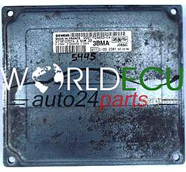 ECU ENGINE CONTROLLER FORD FIESTA 1.2 16V 4S6112A650CA SIEMENS SIM22 S118107014 A, 4S61-12A650-CA 3BMA
