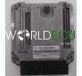 CENTRALINA DO MOTORE SEAT LEON 2.0 TDI BOSCH  0 281 011 730, 0281011730, 03G 906 016 AJ, 03G906016AJ, EDC16U1