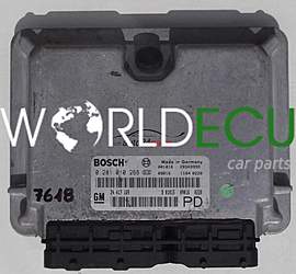 MOTORSTEUERGERÄT ECU STEUERGERAT OPEL ZAFIRA 2.0 DTI BOSCH 0 281 010 268, 0281010268, 24 417 169, 24417169, 28SA9999