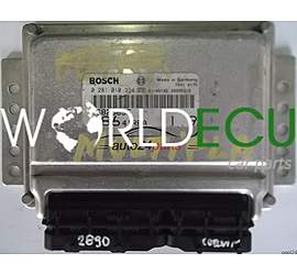 ECU ENGINE CONTROLLER FIAT MULTIPLA 1.9 JTD BOSCH 0281010334, 0 281 010 334, 46825696 18641RBA 28SA5316
