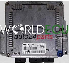 ECU ENGINE CONTROLLER CITROEN XSARA 2.0 HDI BOSCH 0 281 010 499, 0281010499, 96 420 130 80, 9642013080, 28FM0000, EDC15C2 43