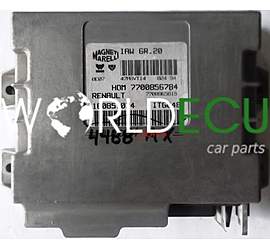 ECU CENTRALITA DE MOTOR RENAULT TWINGO 1.2 MAGNETI MARELLI IAW 6R.20, IAW6R20, 7700856784, 7700865819, 16085.074, 16085074