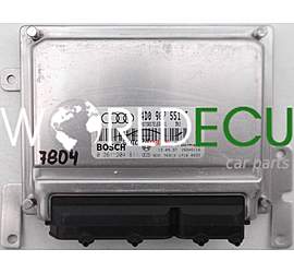 ECU ENGINE CONTROLLER AUDI A8 2.8, BOSCH 0 261 204 811, BOSCH 0261204811, 4D0 907 551 T, 4D0907551T