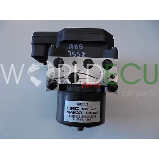 НАСОС Y БЛОК УПРАВЛЕНИЯ АБС KIA 5891007300 BH60103500 5WY7401B