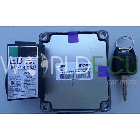 MOTORSTEUERGERÄT ECU STEUERGERAT OPEL ASTRA CORSA VECTRA ZAFIRA DELPHI DELCO 09353489 DHUD, 09353489DHUD, HSFI-2.1