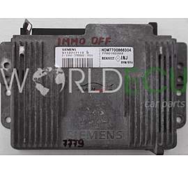 CALCULATEUR MOTEUR RENAULT MEGANE SCENIC 2.0 SIEMENS S113717113D, S113717113 D, 113717113, HOM7700868304, 7700868304, 7700102303