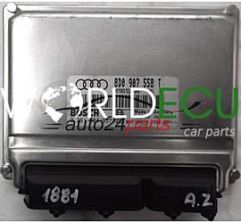 ECU ENGINE CONTROLLER AUDI A4 1.8T 1.8 TURBO ADR 8D0907558T, 8D0 907 558 T, BOSCH 0261204957, 0 261 204 957