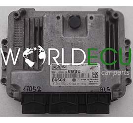 ECU ENGINE CONTROLLER FORD FIESTA 1.6 TDCI BOSCH 0 281 012 249, 0281012249, FoMoCo 5S61-12A650-EE, 5S6112A650EE