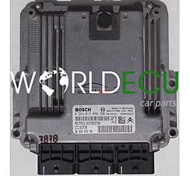 CENTRALINA MOTORE CITROEN C CROSSER, PEUGEOT 4007 2.2 HDI, BOSCH 0 281 013 666, BOSCH 0281013666, 96 654 652 80, 9665465280