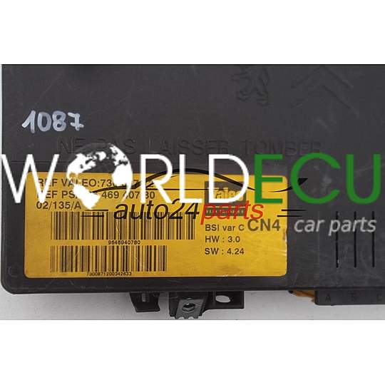  Centralina modulo comfort  BSI CITROEN PEUGEOT VALEO 730 087 12, 73008712, 96 469 407 80, 9646940780, CN4