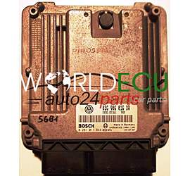 CENTRALINA MOTORE VW VOLKSWAGEN TOURAN 2.0 TDI 03G906016DR, 03G 906 016 DR, BOSCH 0 281 011 844, 0281011844, DIESEL EDC16U1 5925, 1039S05322